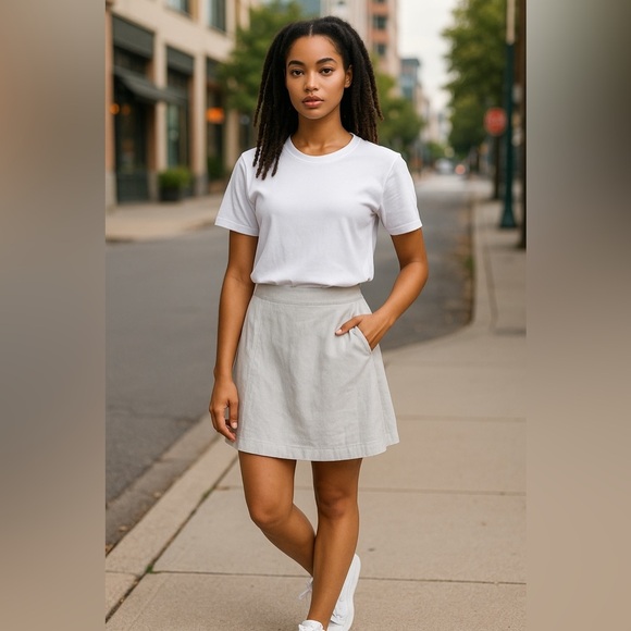 S.C. & Co Pants - S.C. & Co Blue‎ Pinstripe Athletic Skort Short SZ M Pickleball Tennis Golf Women